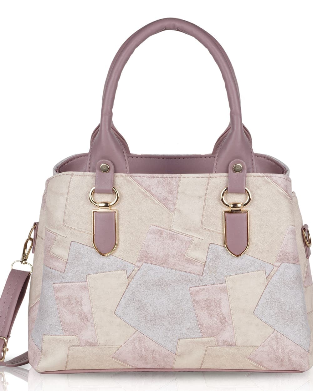 Amara Patchwork Satchel — Lilac — DOSYSO Everyday