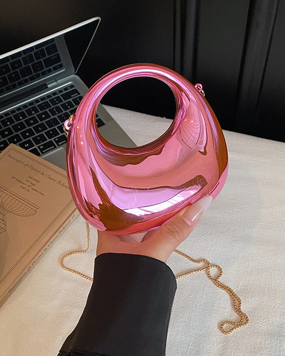 Luna Moon Clutch — Rose — view 1 of 5