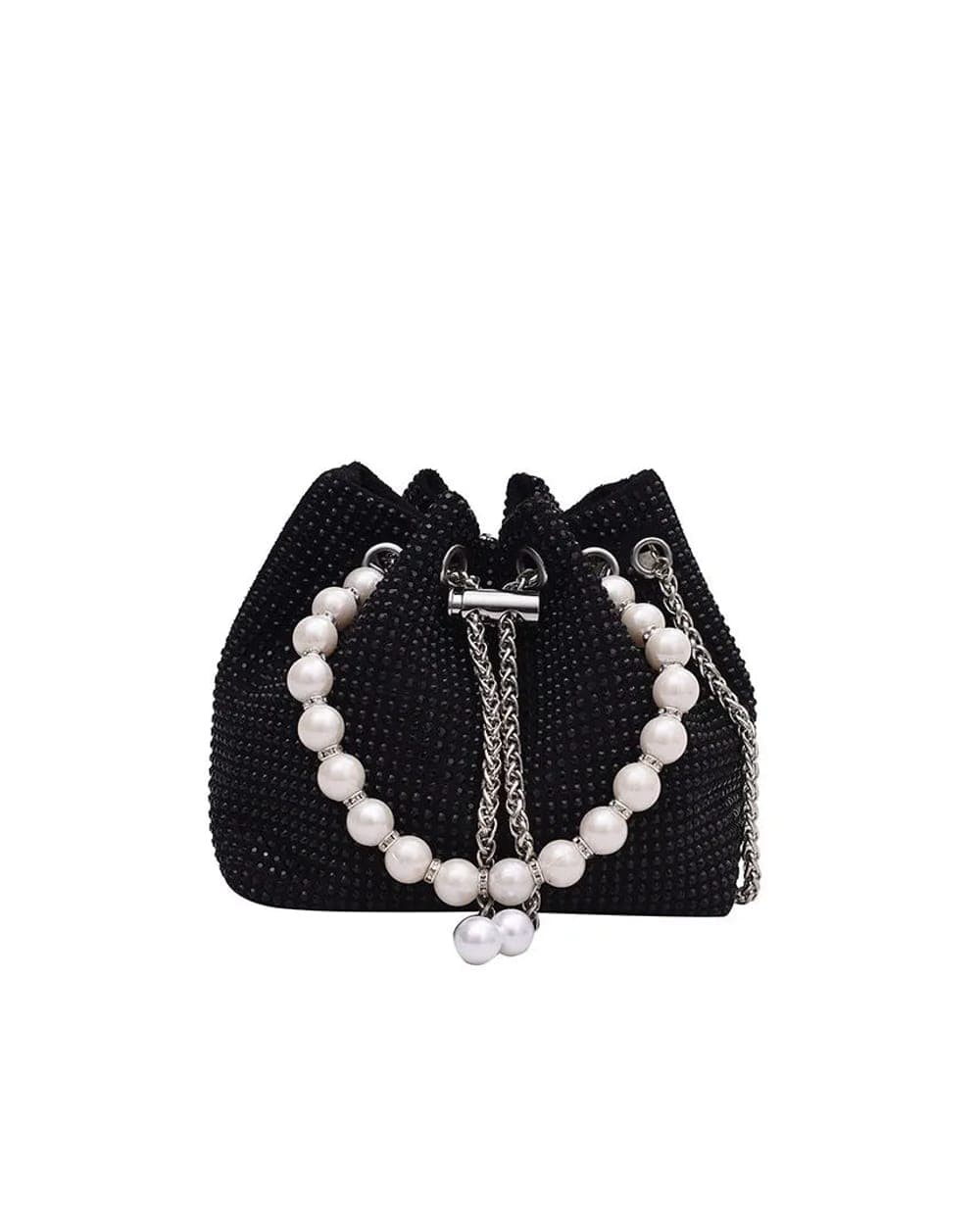 Moti Pearl-Handle Potli — Black — view 1 of 5