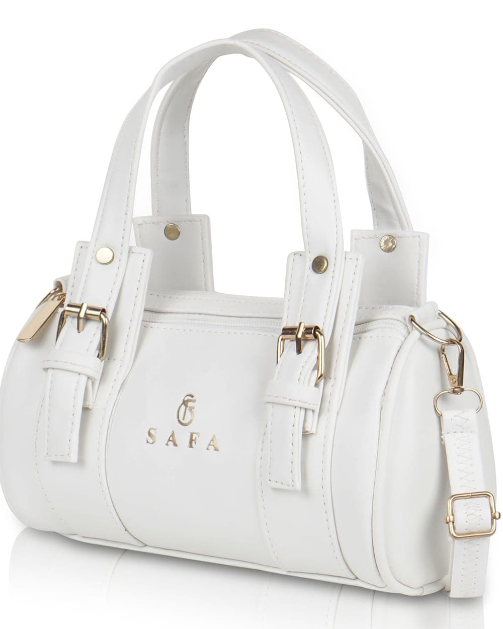 Nyra Barrel Handbag — White — view 1 of 5