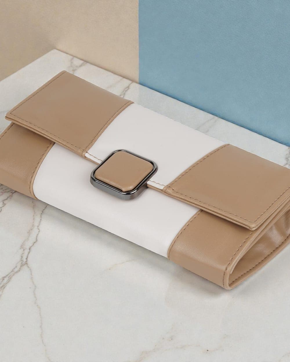 Pari Duo Colour-Block Wallet — Beige — view 1 of 3