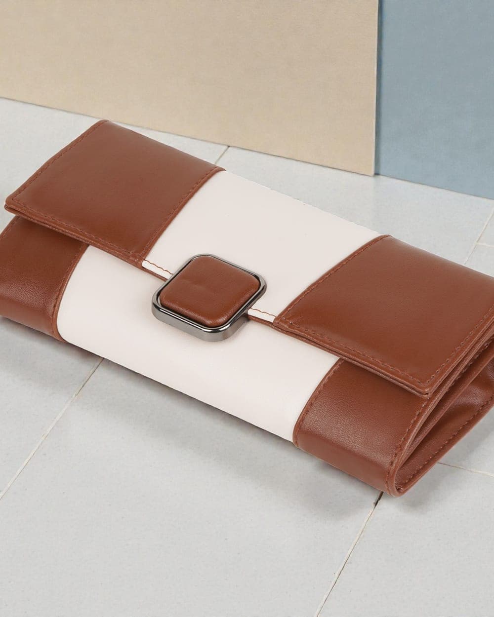 Pari Duo Colour-Block Wallet — Tan — view 1 of 3