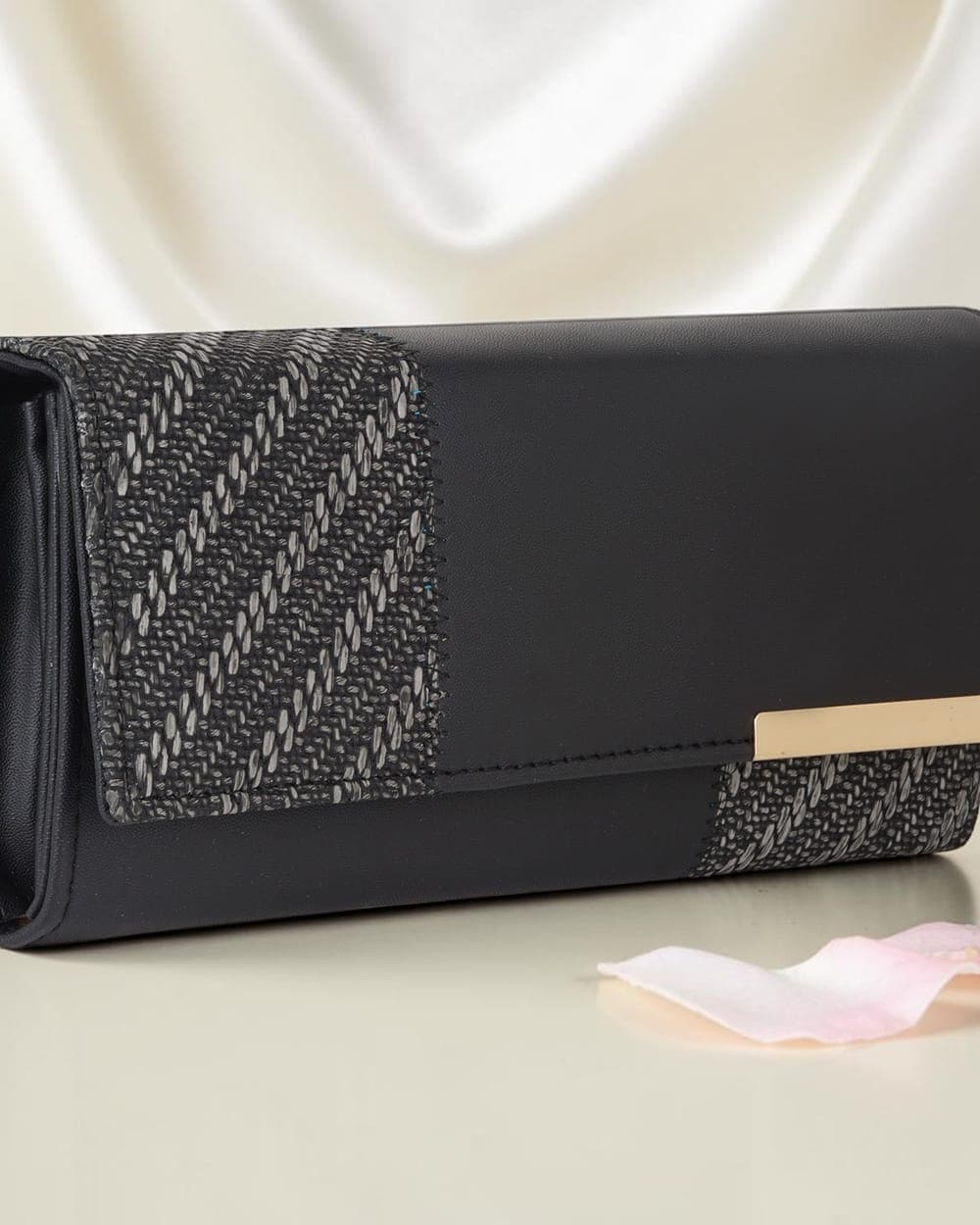 Pari Line Long Wallet — Black — DOSYSO Classic