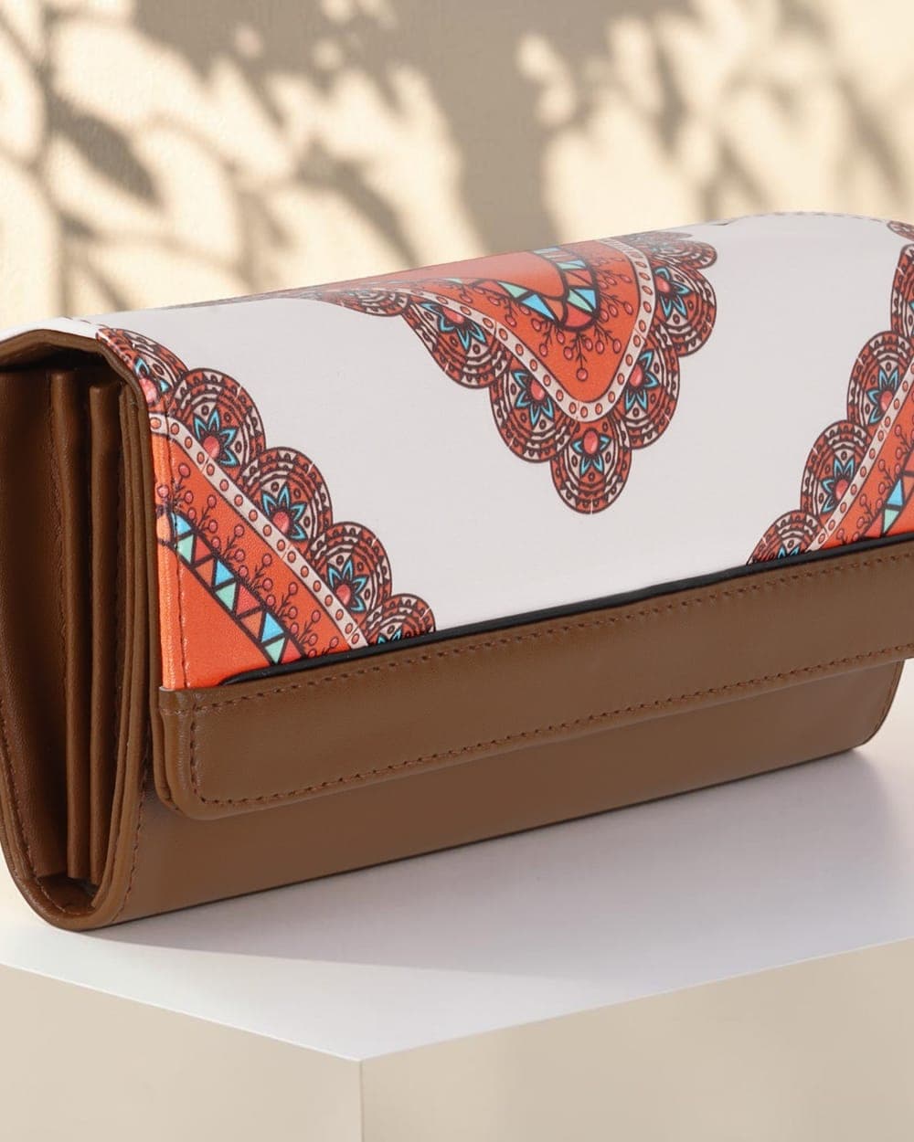 Pari Paisley Print Wallet — Cognac — view 1 of 4