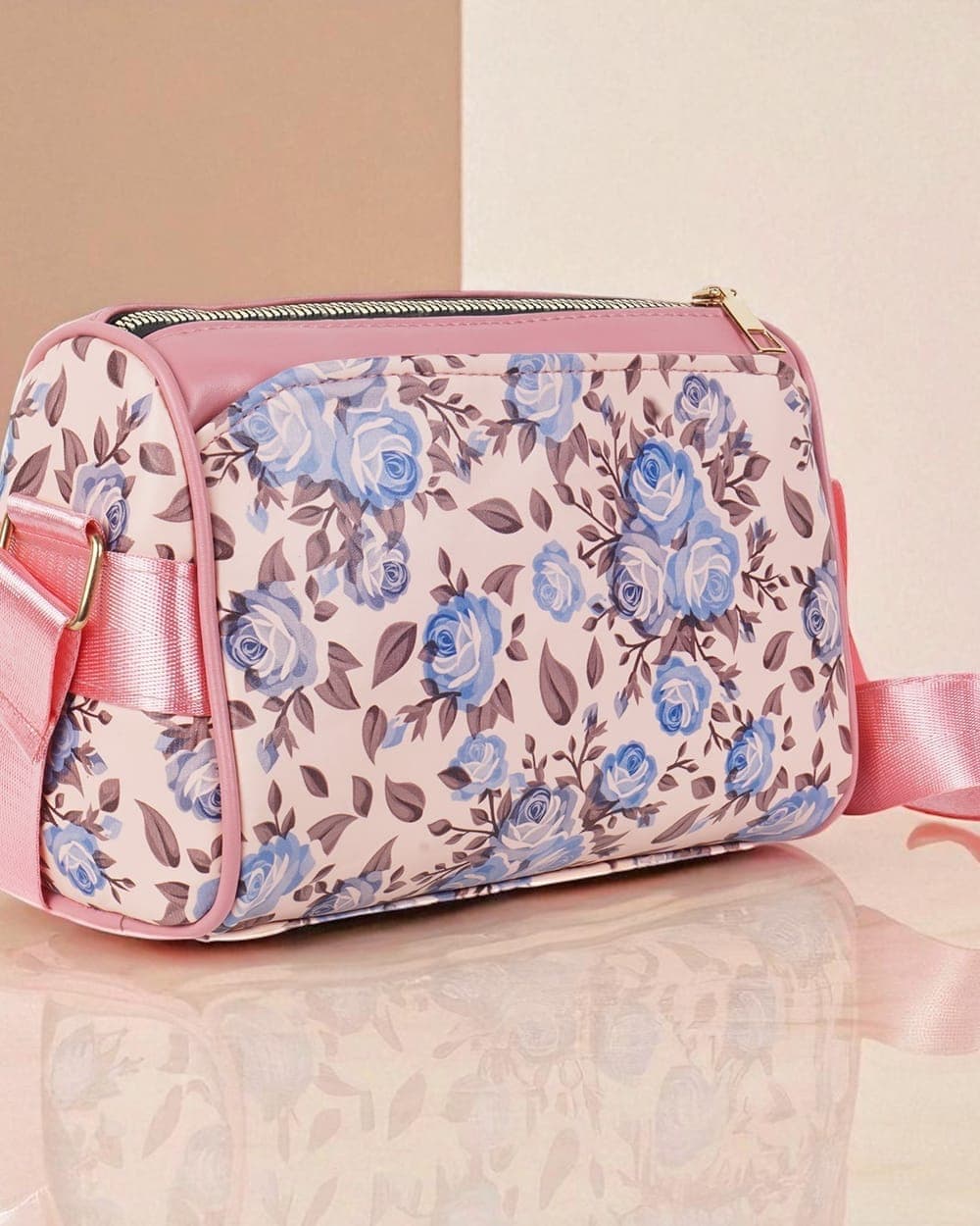 Rosalie Floral Sling Bag — Blush — DOSYSO Bloom